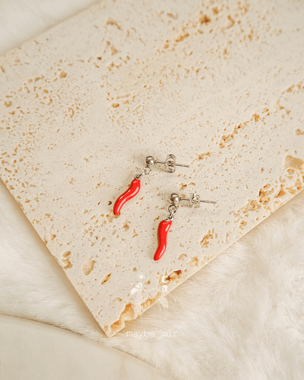 Kolczyki srebrne Spicy Chilli