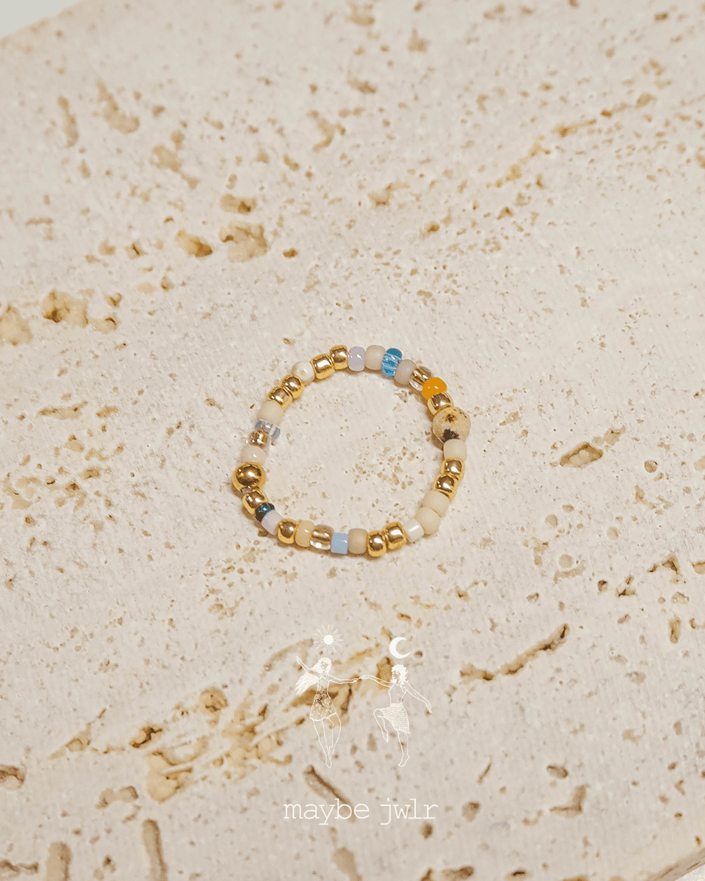 Pierścionek elastyczny Mix&Match jaspis 55 mm 