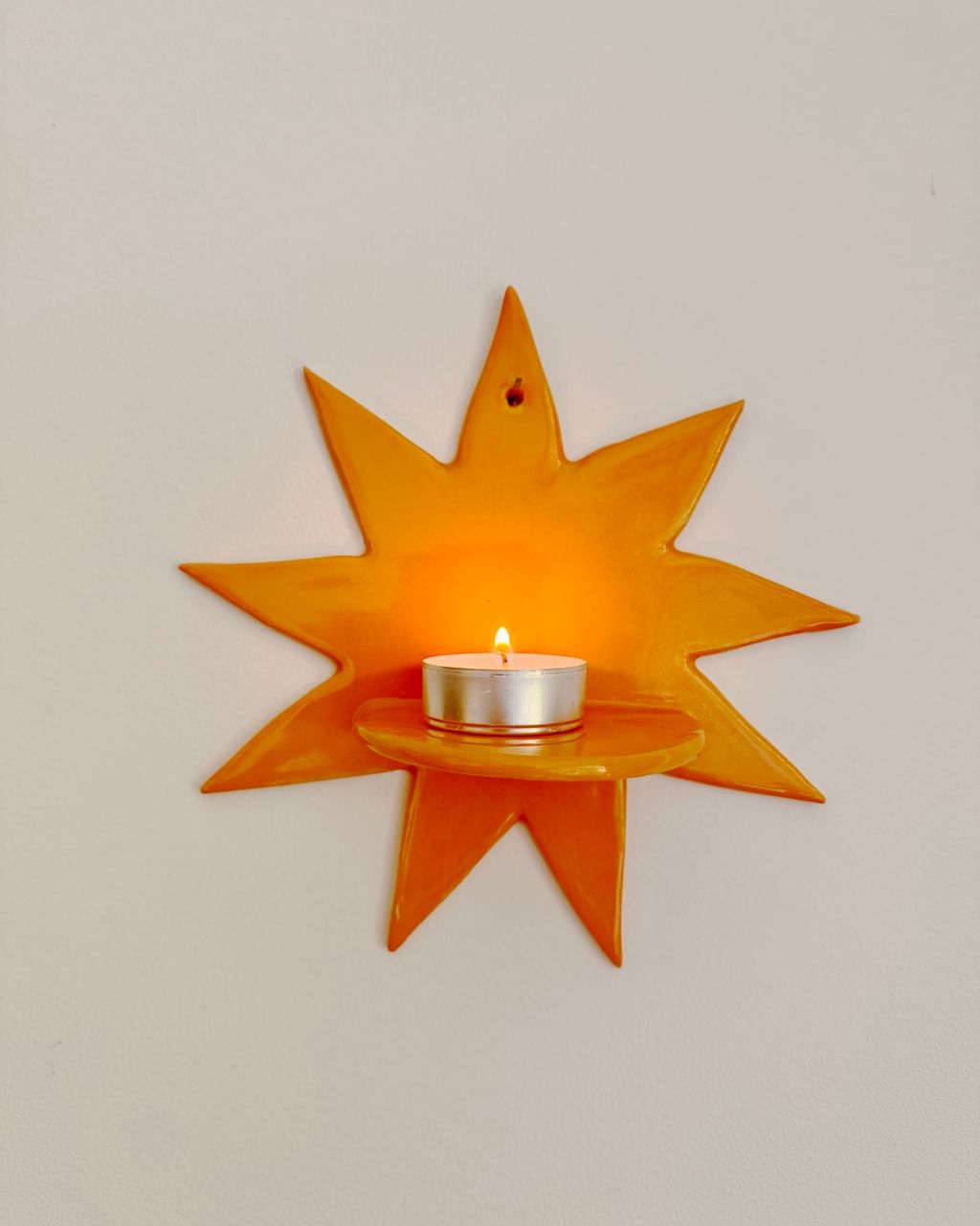 Ołtarzyk ceramiczny na tealight "Słońce"