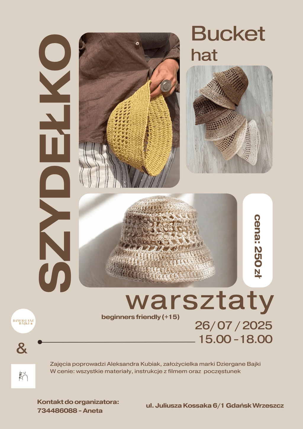 Warsztaty bucket hat na szydełku