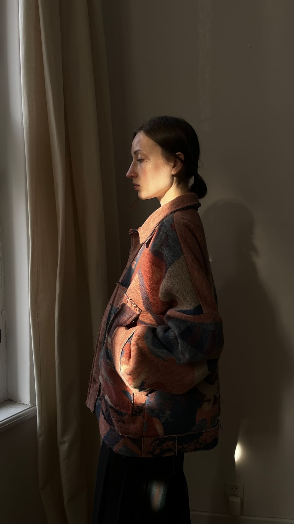 Kurtka z koca vintage