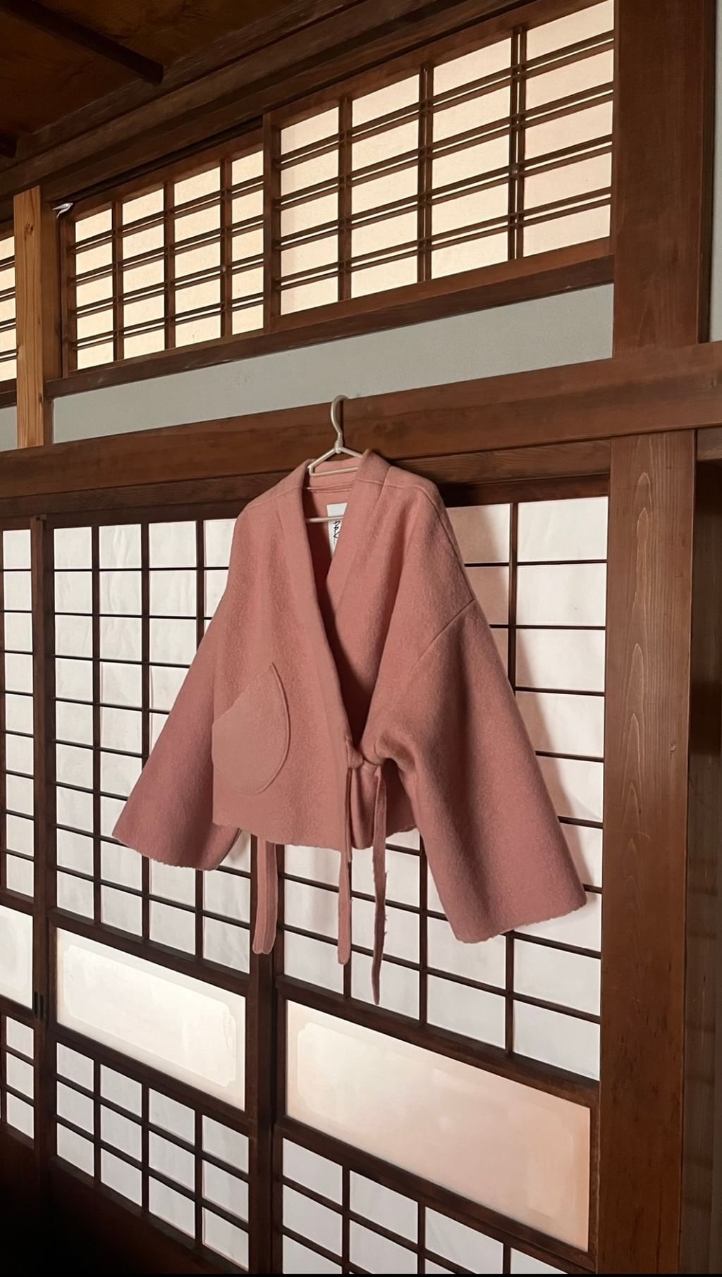 Wełniane kimono z finlandzkiego kocyka