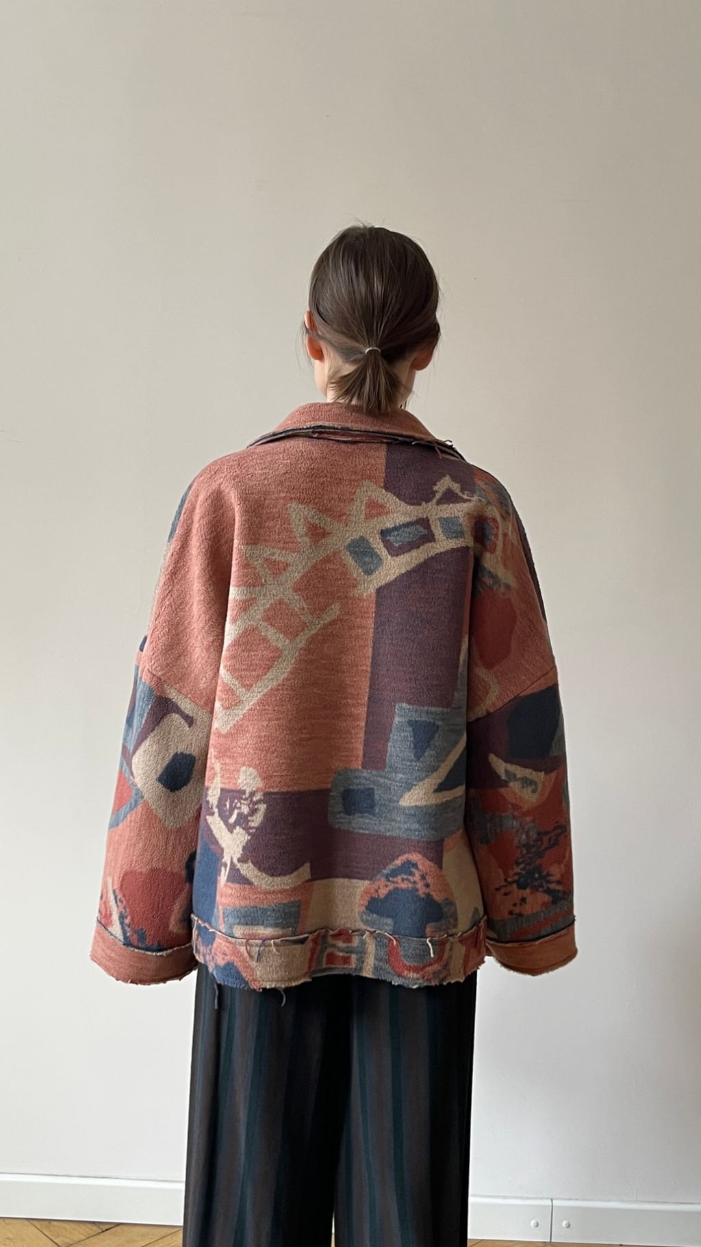 Kurtka z koca vintage