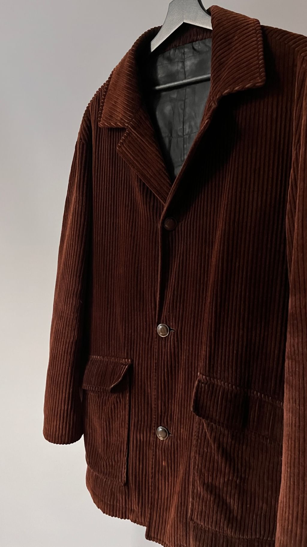 Marynarka brązowy gruby sztruks 