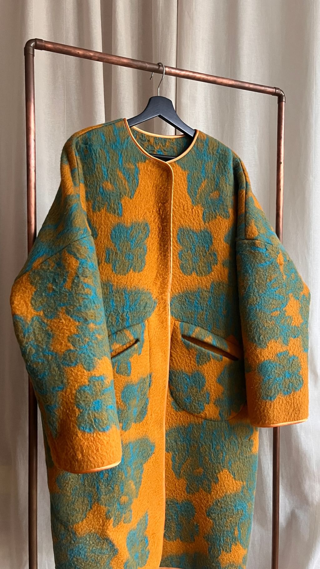 Płaszcz z koca vintage