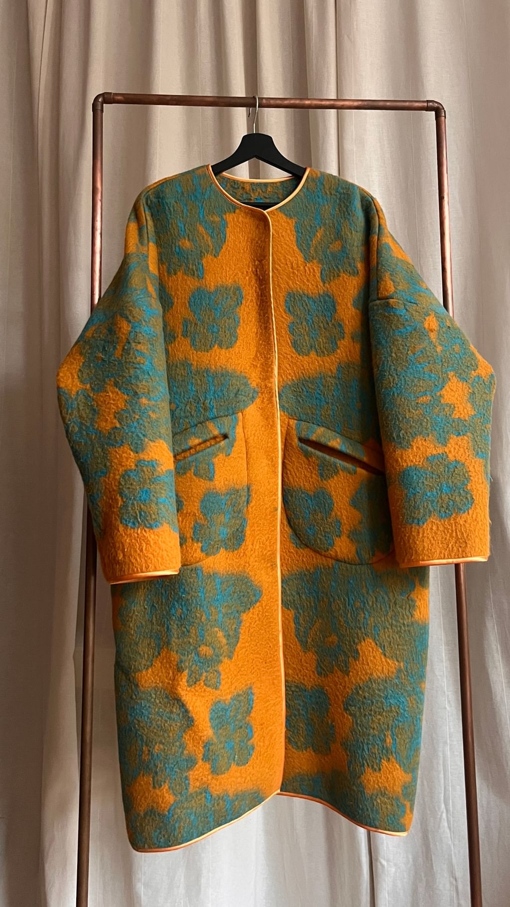 Płaszcz z koca vintage