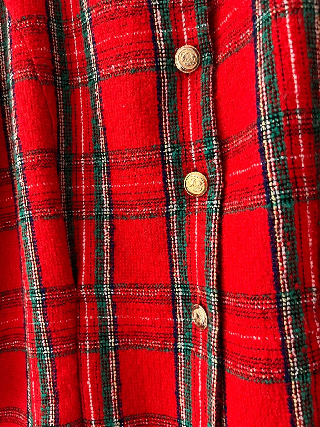 Marynarka w czerwoną kratę