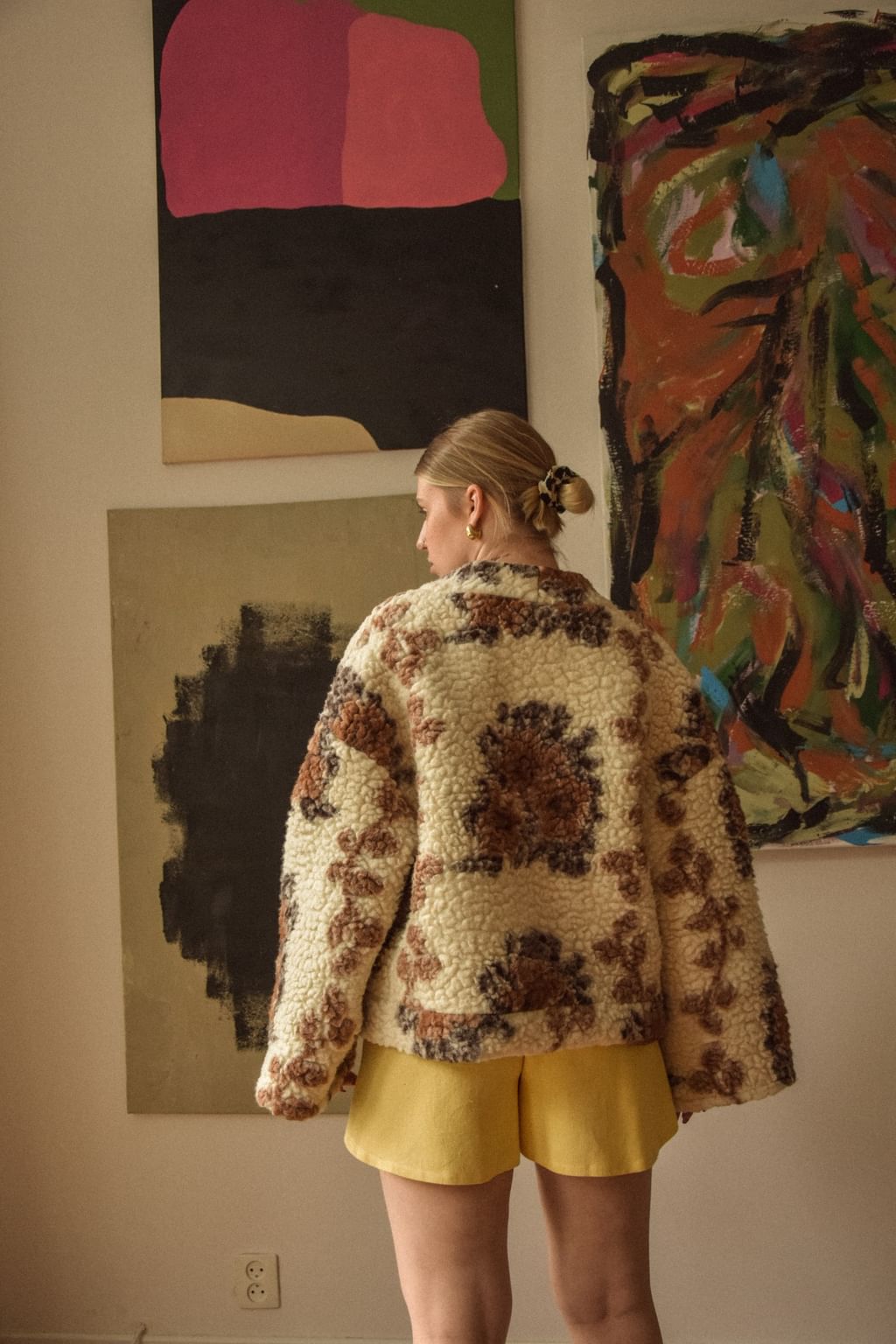 Upcycled - Kimonowa kurtka z wełny merino