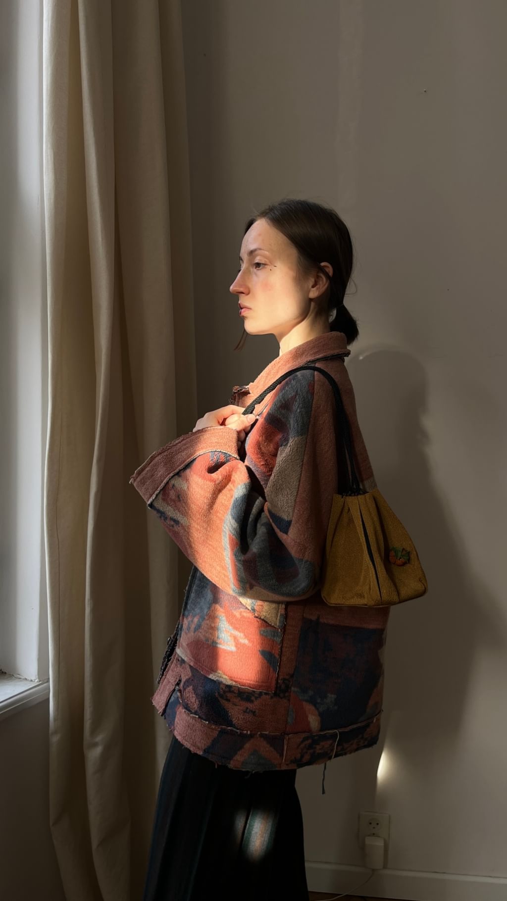 Kurtka z koca vintage