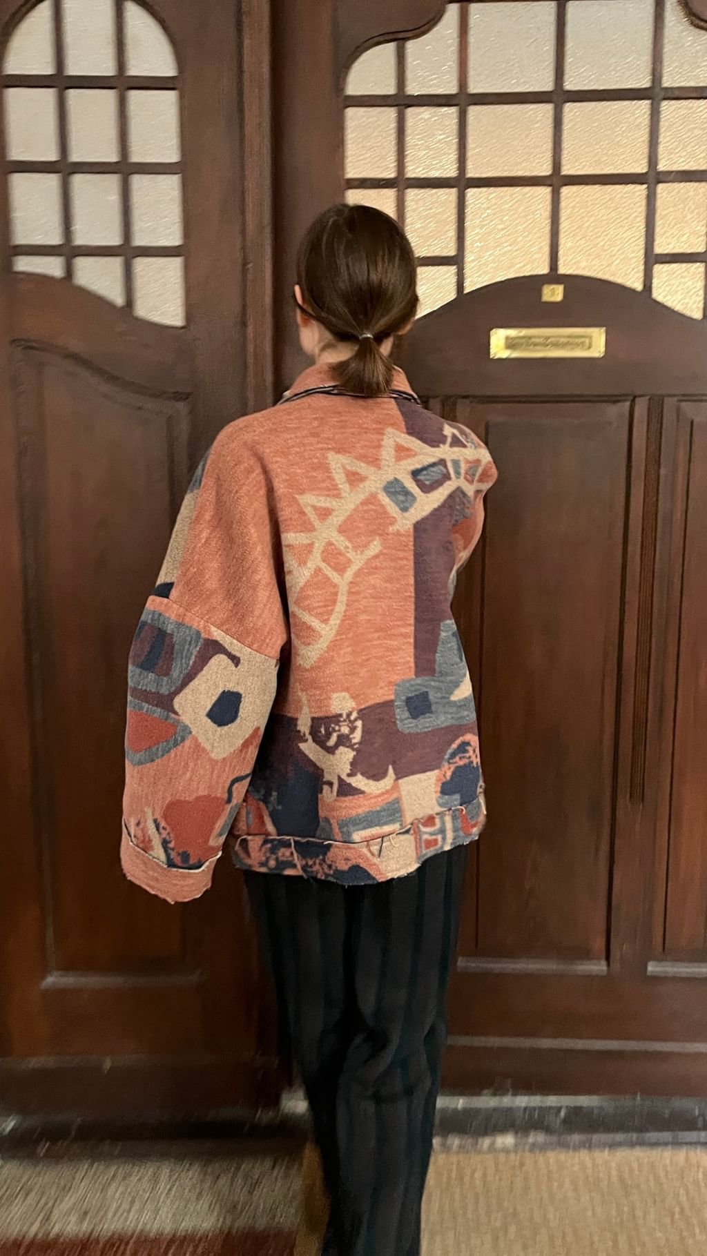 Kurtka z koca vintage