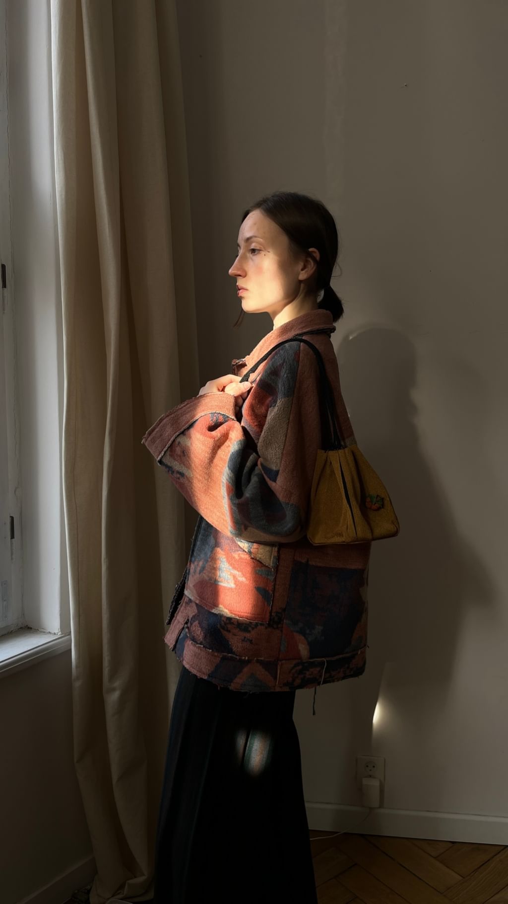 Kurtka z koca vintage