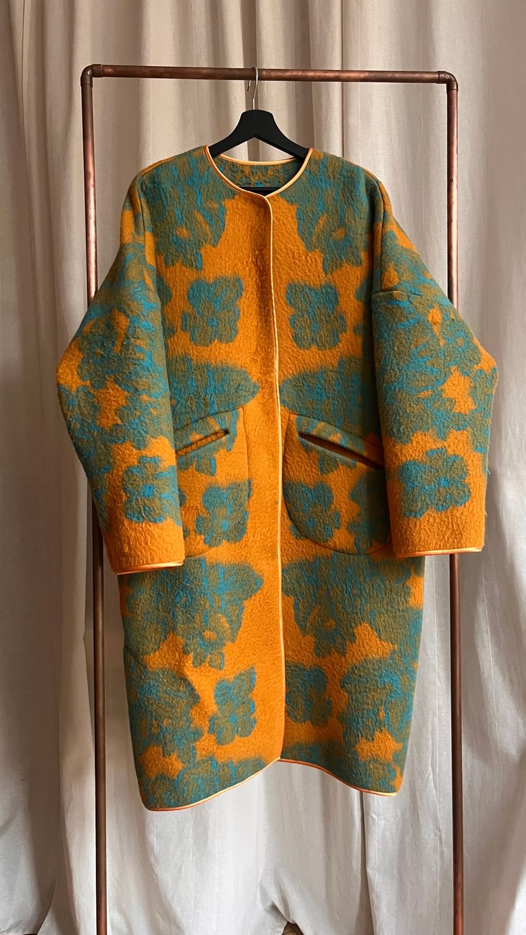 Płaszcz z koca vintage