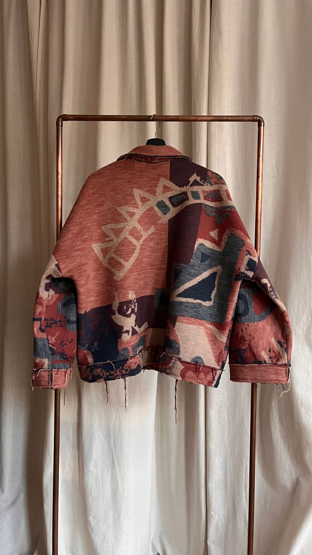 Kurtka z koca vintage