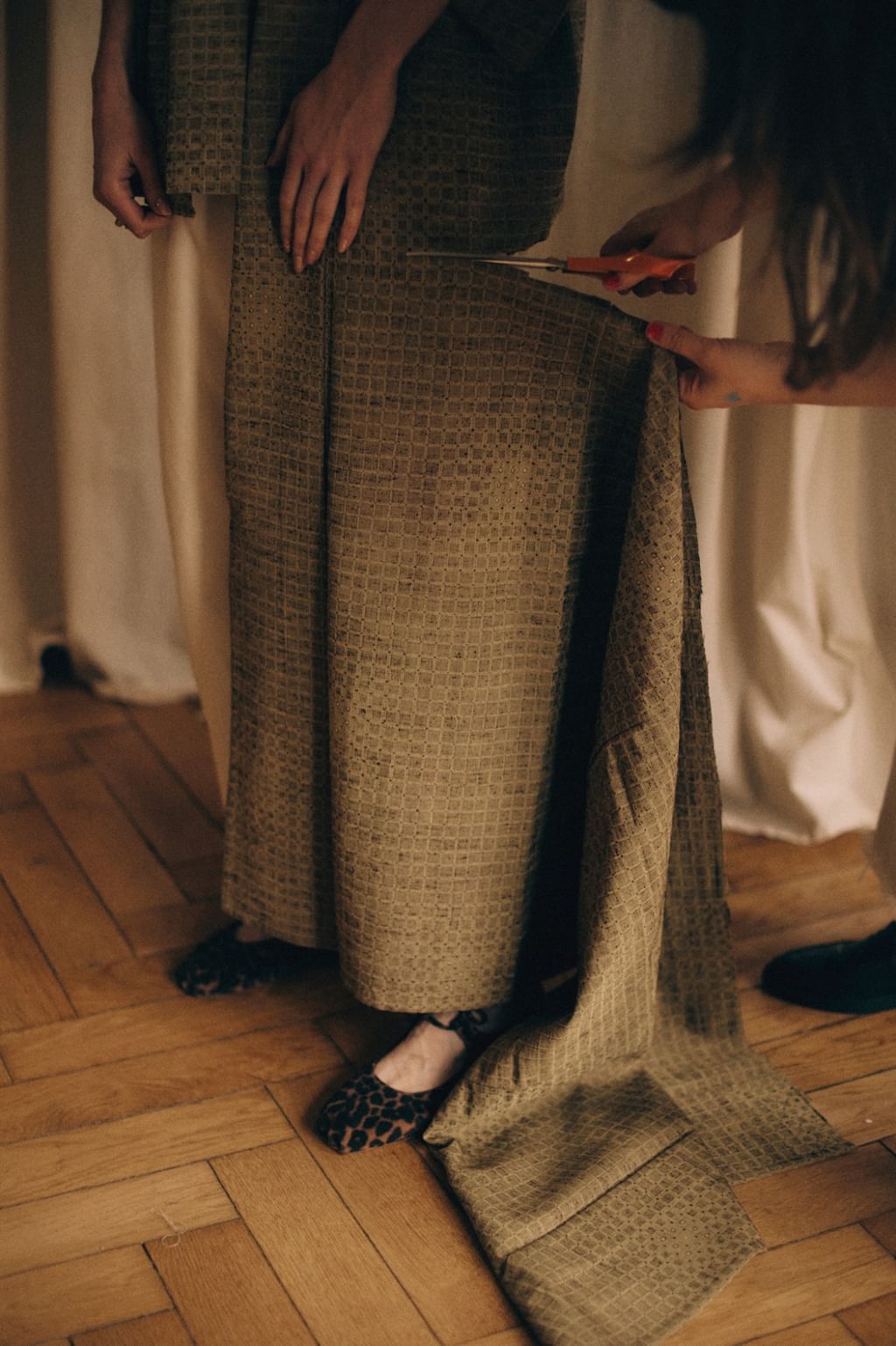 Jedwabne ręcznie szyte japońskie kimono haori 