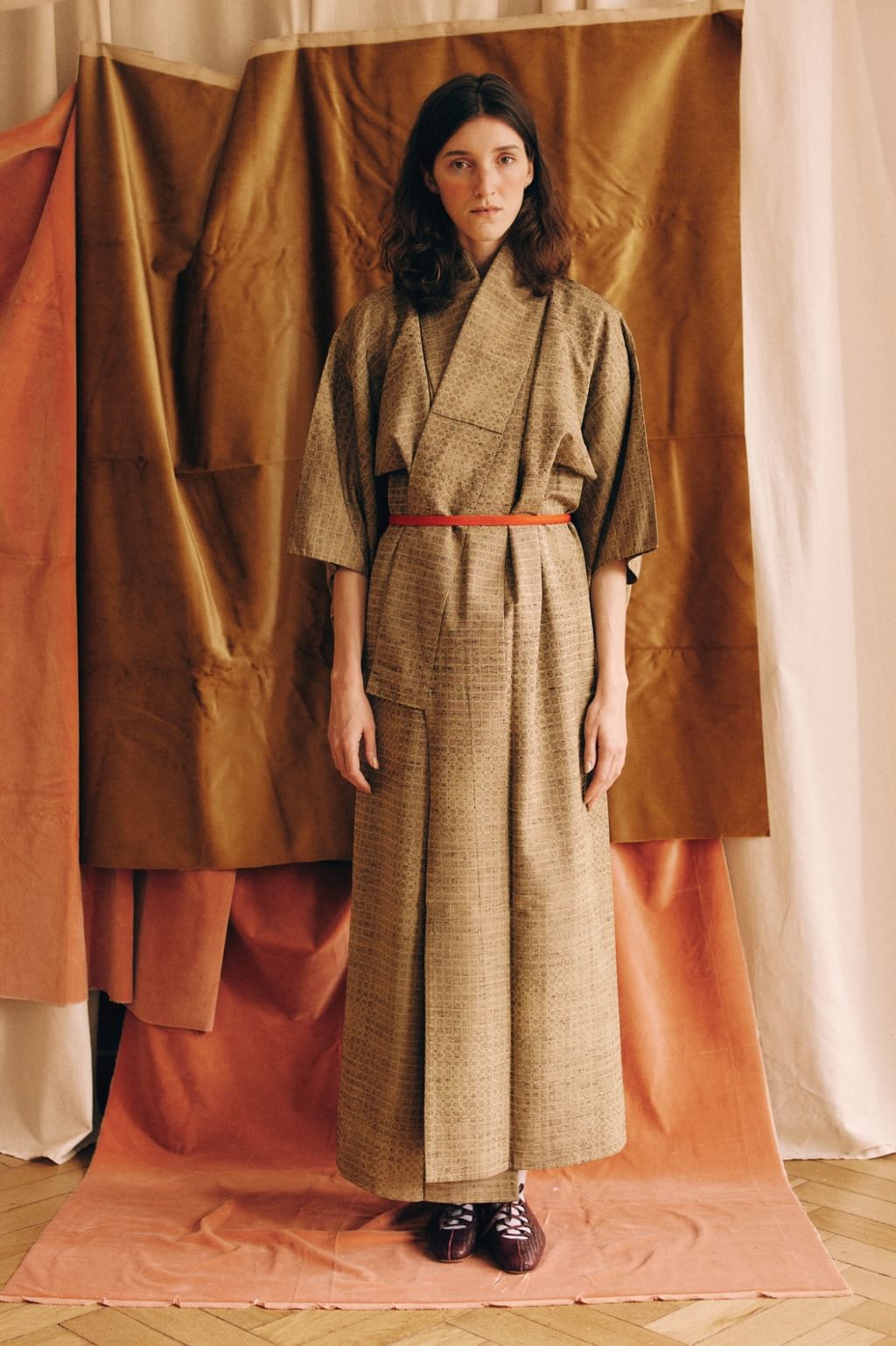 Jedwabne ręcznie szyte japońskie kimono haori 