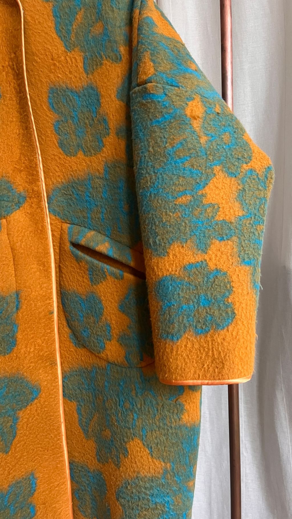 Płaszcz z koca vintage