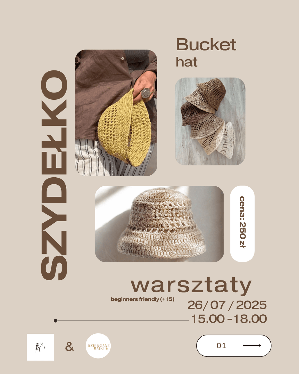 Warsztaty bucket hat na szydełku