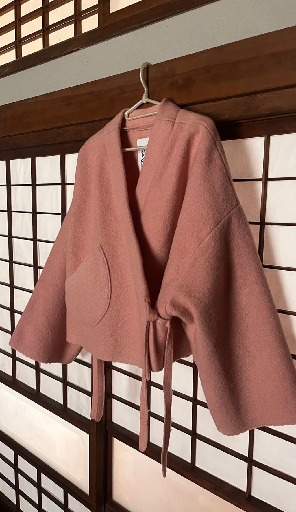 Wełniane kimono z finlandzkiego kocyka