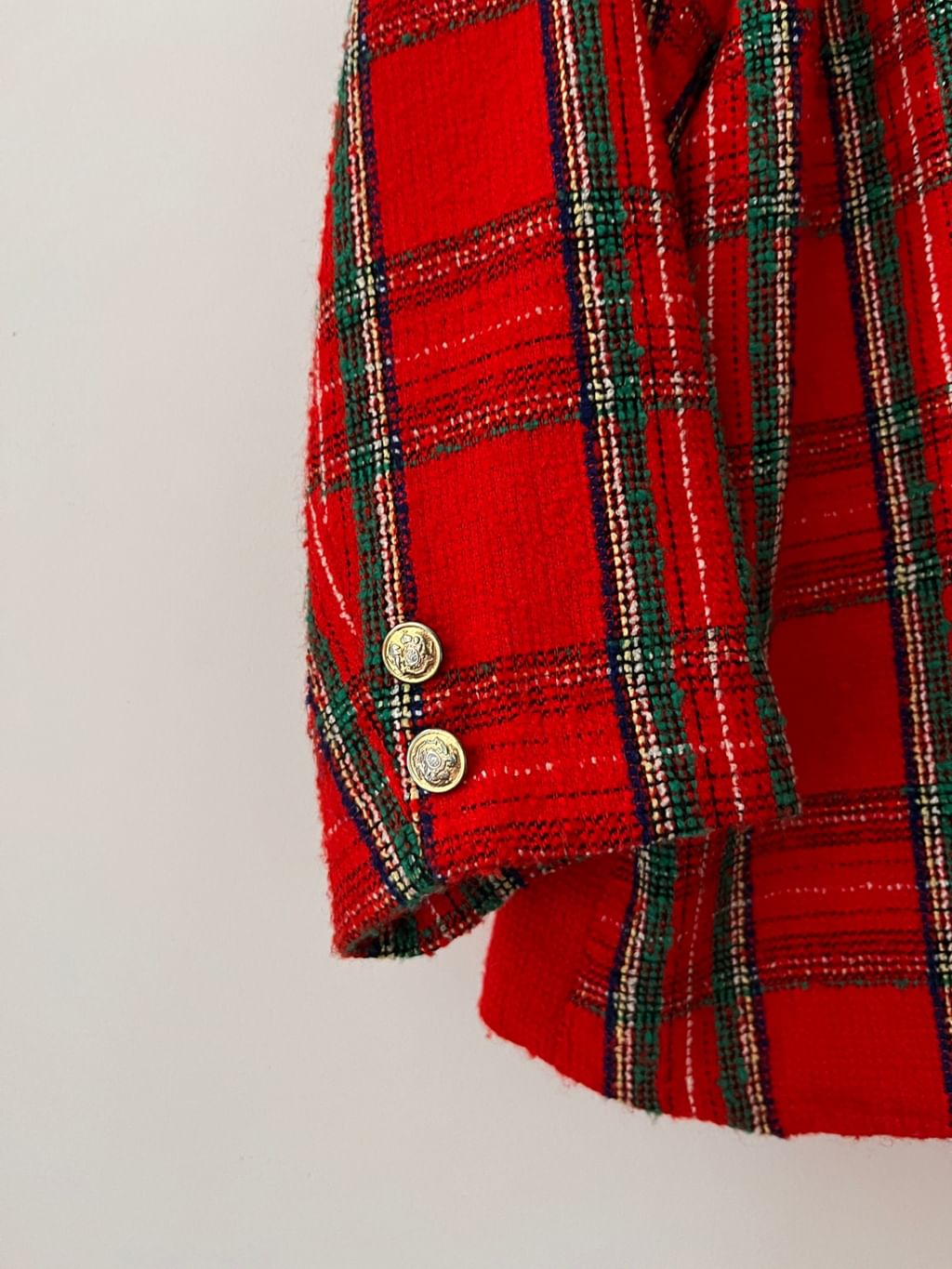 Marynarka w czerwoną kratę