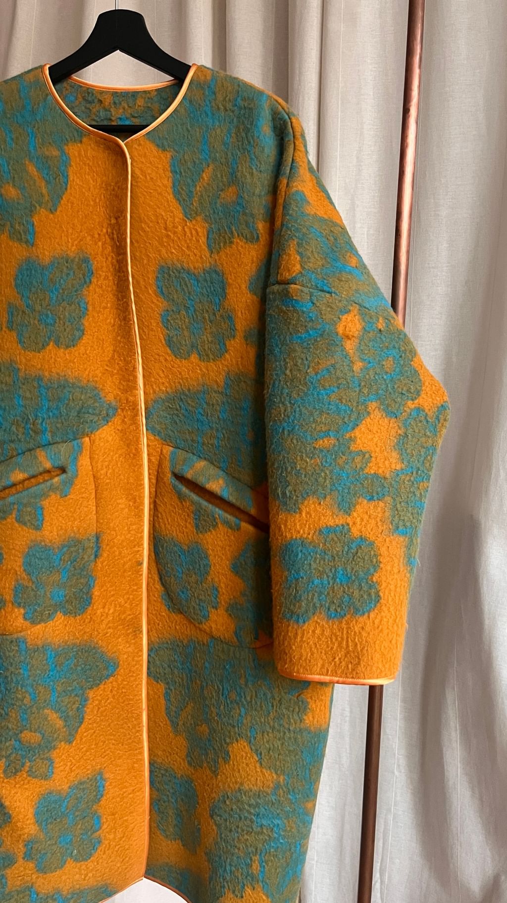 Płaszcz z koca vintage