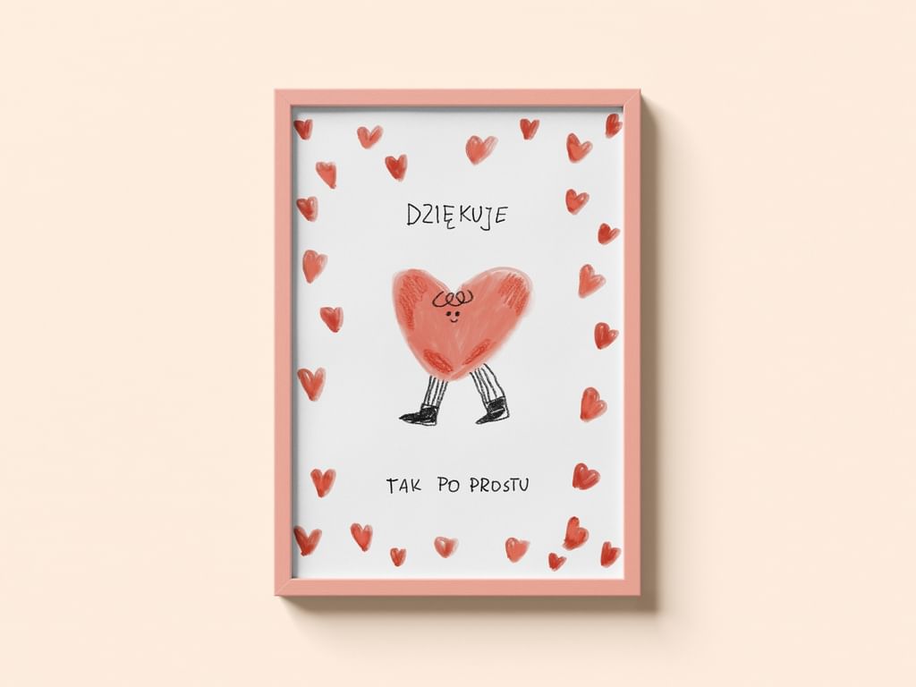 Plakat "Dziękuje"