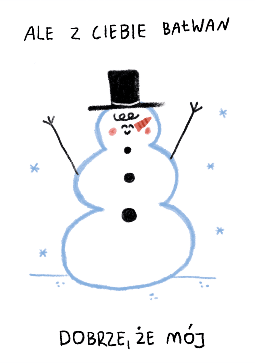 Pocztówka "Bałwan"