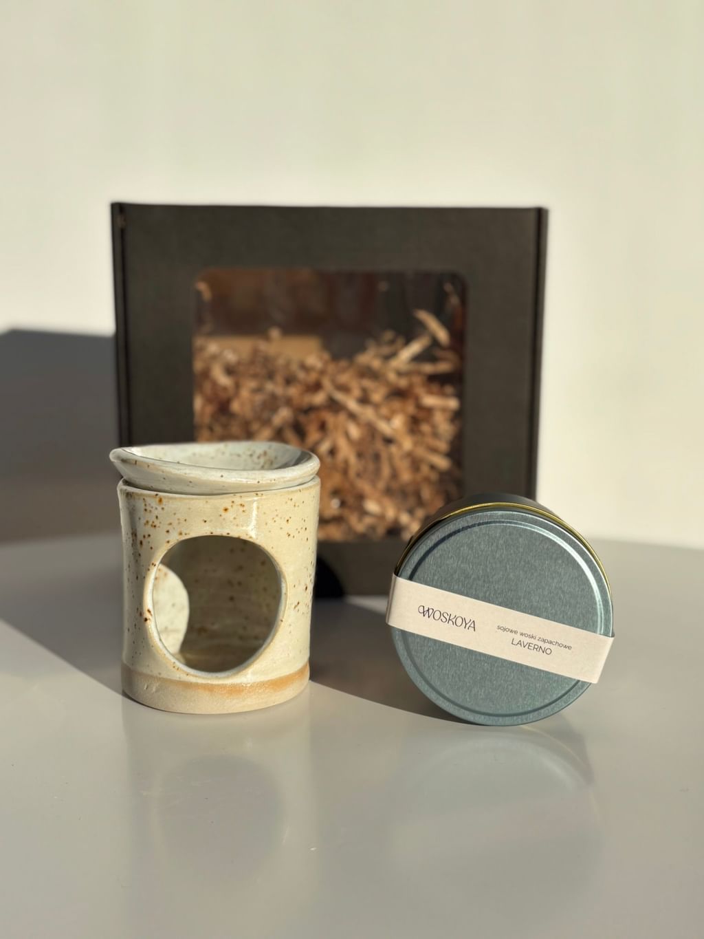 Zestaw kominek + woski zapachowe 
