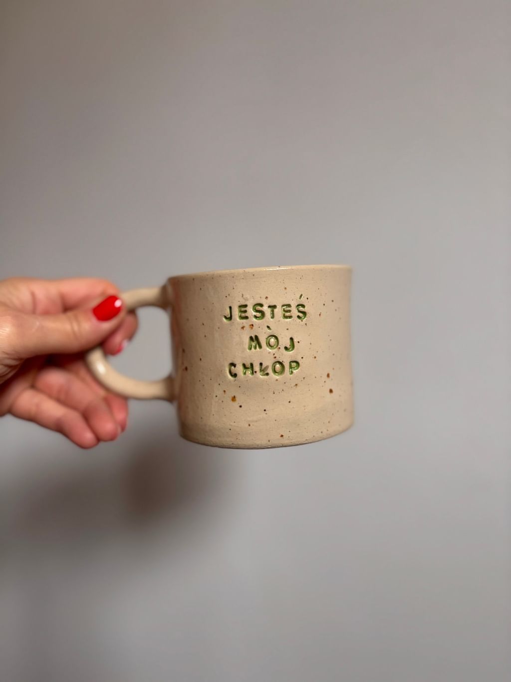 Kubek z napisem JESTEŚ MÓJ CHŁOP