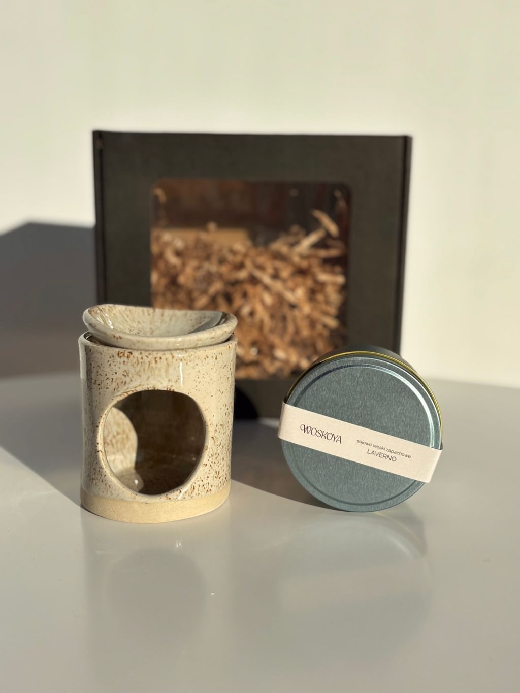Zestaw kominek + woski zapachowe 