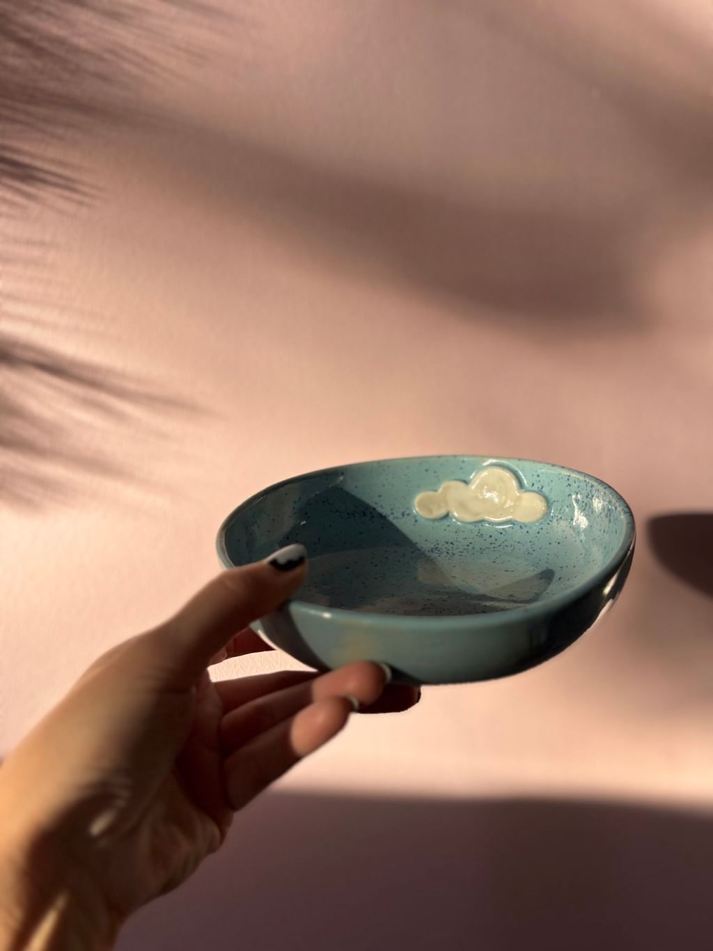 Miska "owsiankowa" niebieska z chmurką