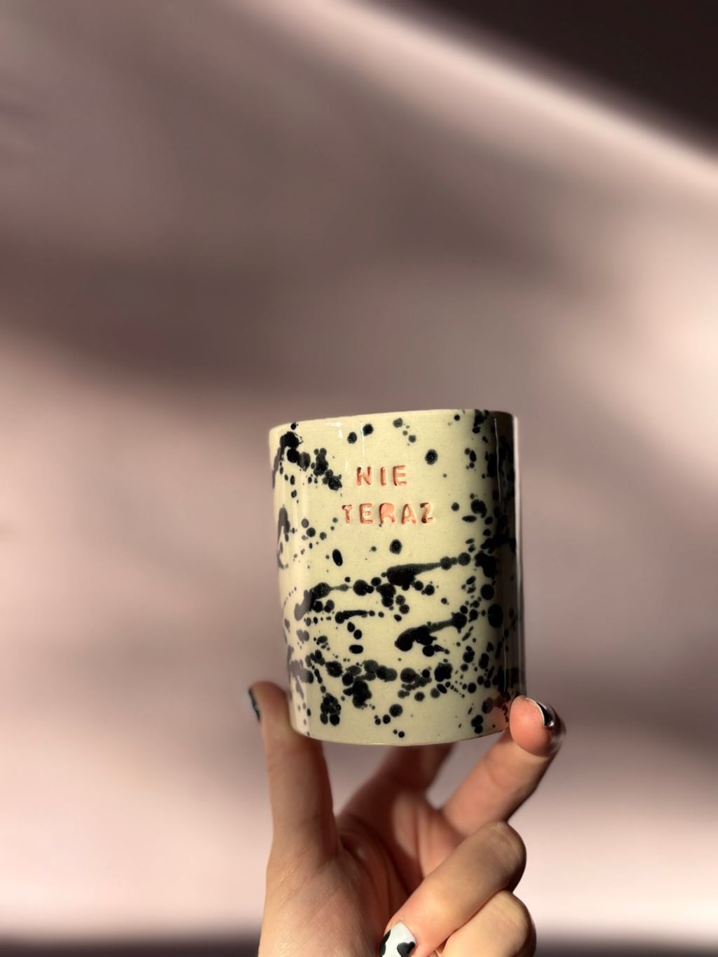 Czarka prosta z napisem NIE TERAZ