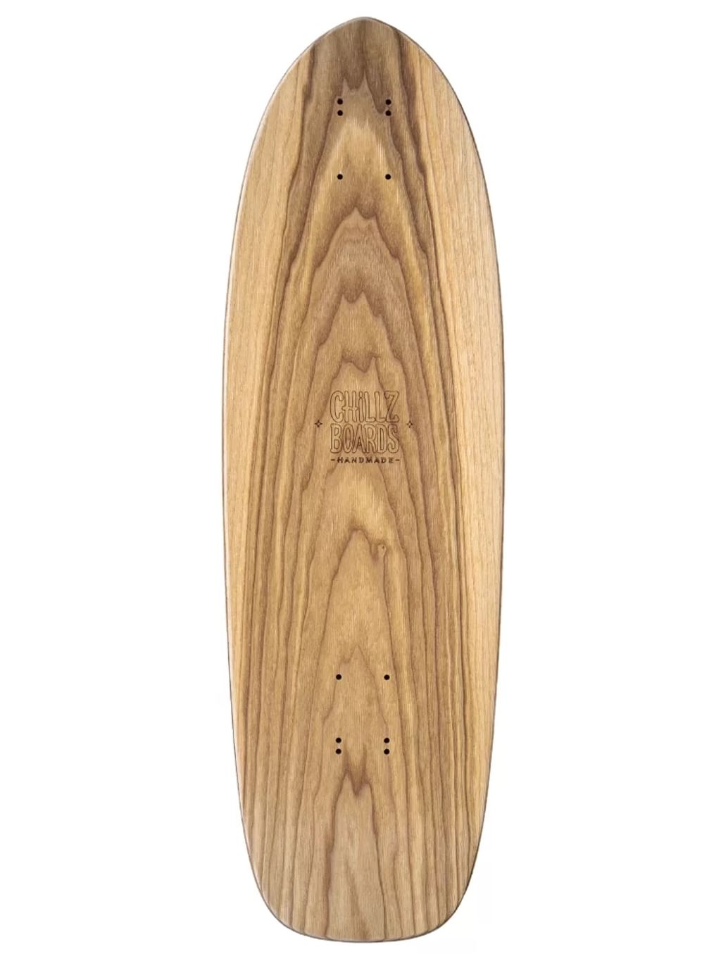 Chillz® Seaweed Red Surfskate - Cruiser 30,7" Bambus 