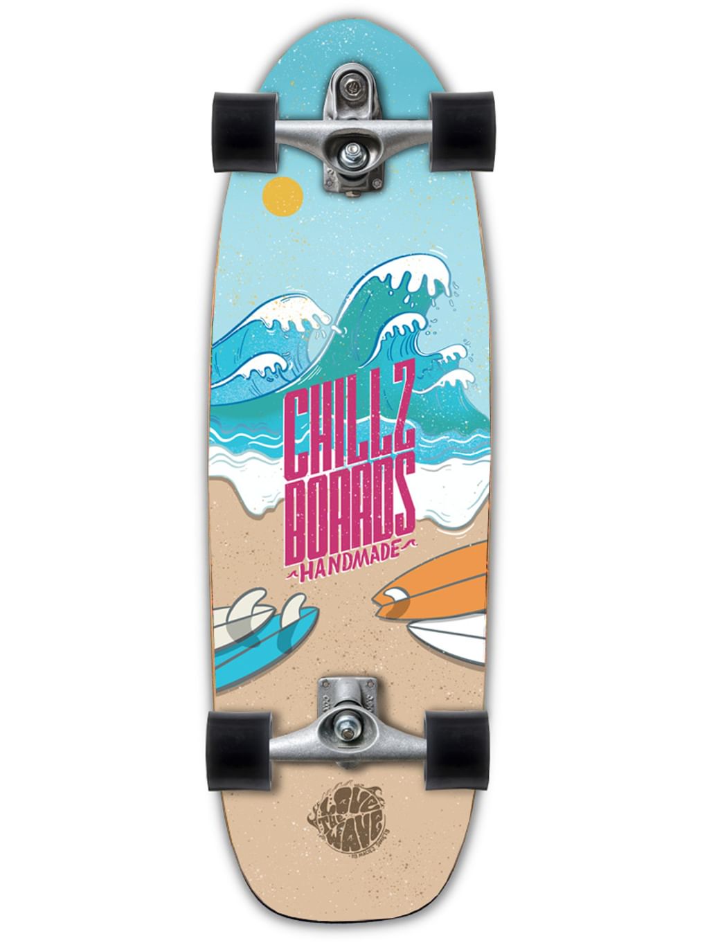 Chillz® Beach Lifestyle Surfskate by Maciej Święty - Cruiser 30,7"   