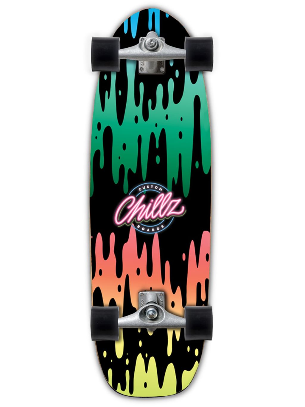 Chillz® Neon Vibes Green Surfskate - Cruiser 30,7"  