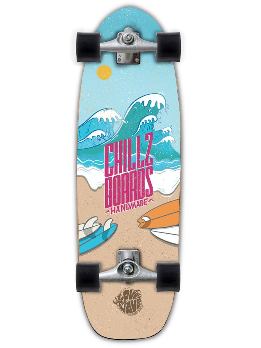 Chillz® Beach Lifestyle Surfskate by Maciej Święty - Cruiser 30,7"   