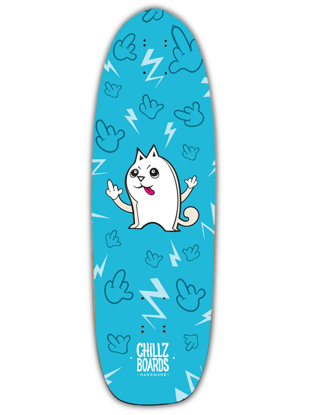 Chillz® Electric Kitty Blue Surfskate - Cruiser 30,7"   