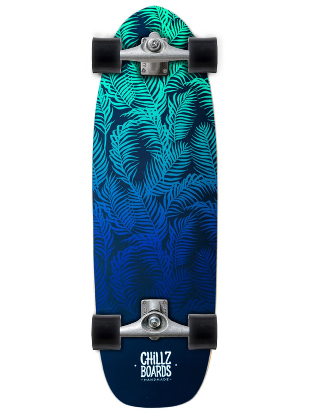 Chillz® Seaweed Green  Surfskate - Cruiser 30,7" Bambus  