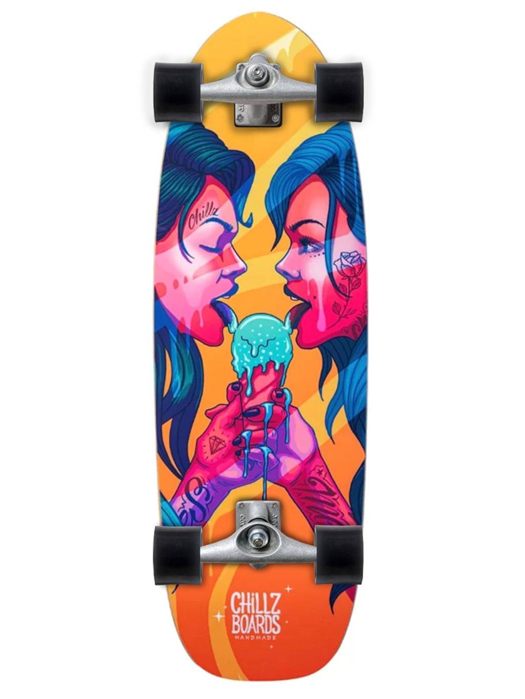 Chillz® The Licker Surfskate - Cruiser 30,7"  