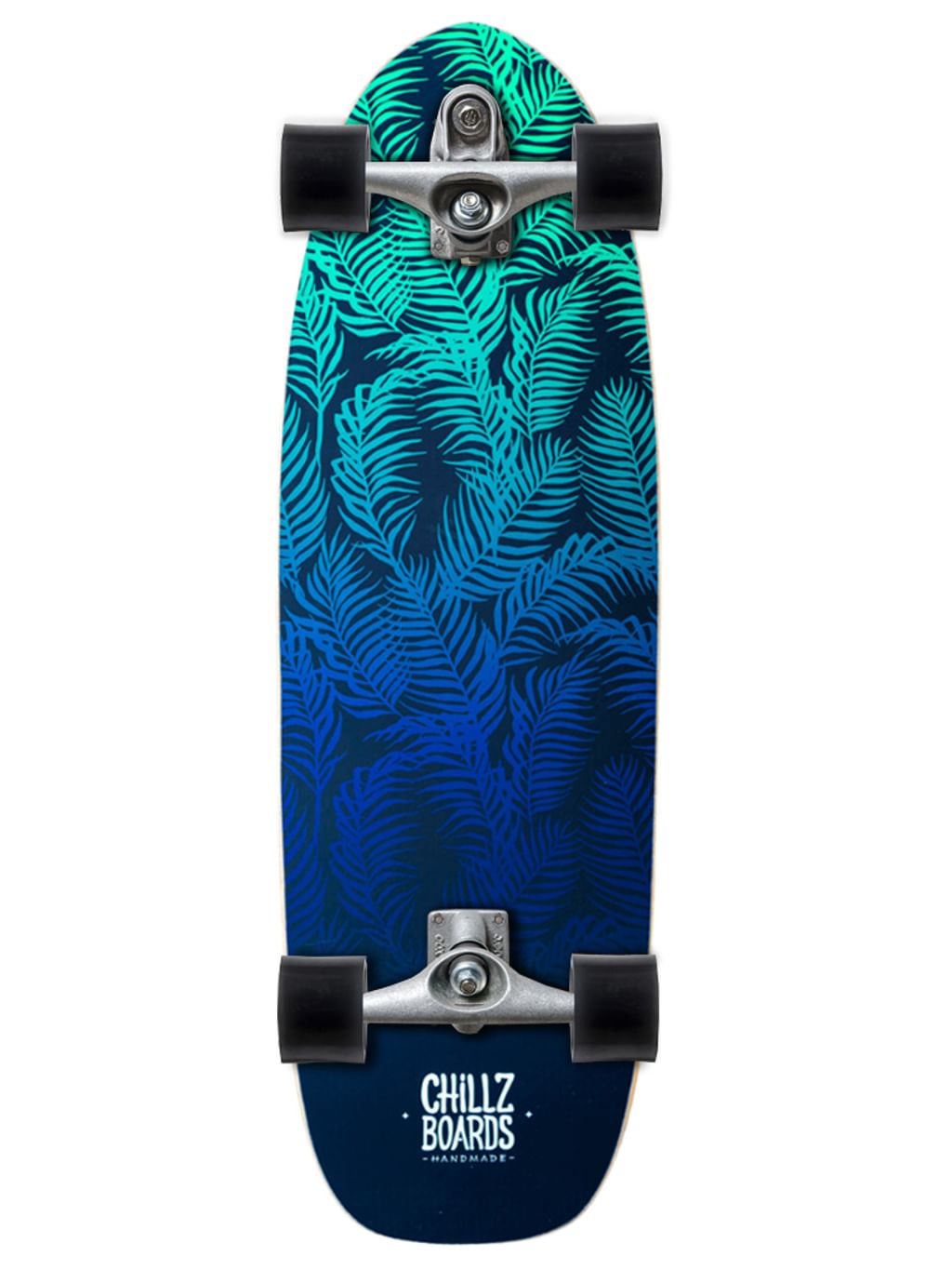 Chillz® Seaweed Green  Surfskate - Cruiser 30,7" Bambus  