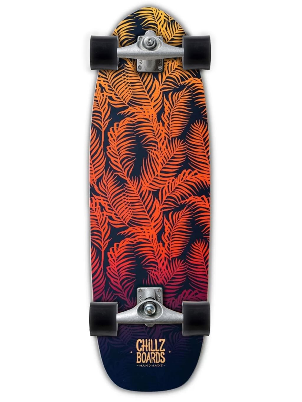 Chillz® Seaweed Red Surfskate - Cruiser 30,7" Bambus 