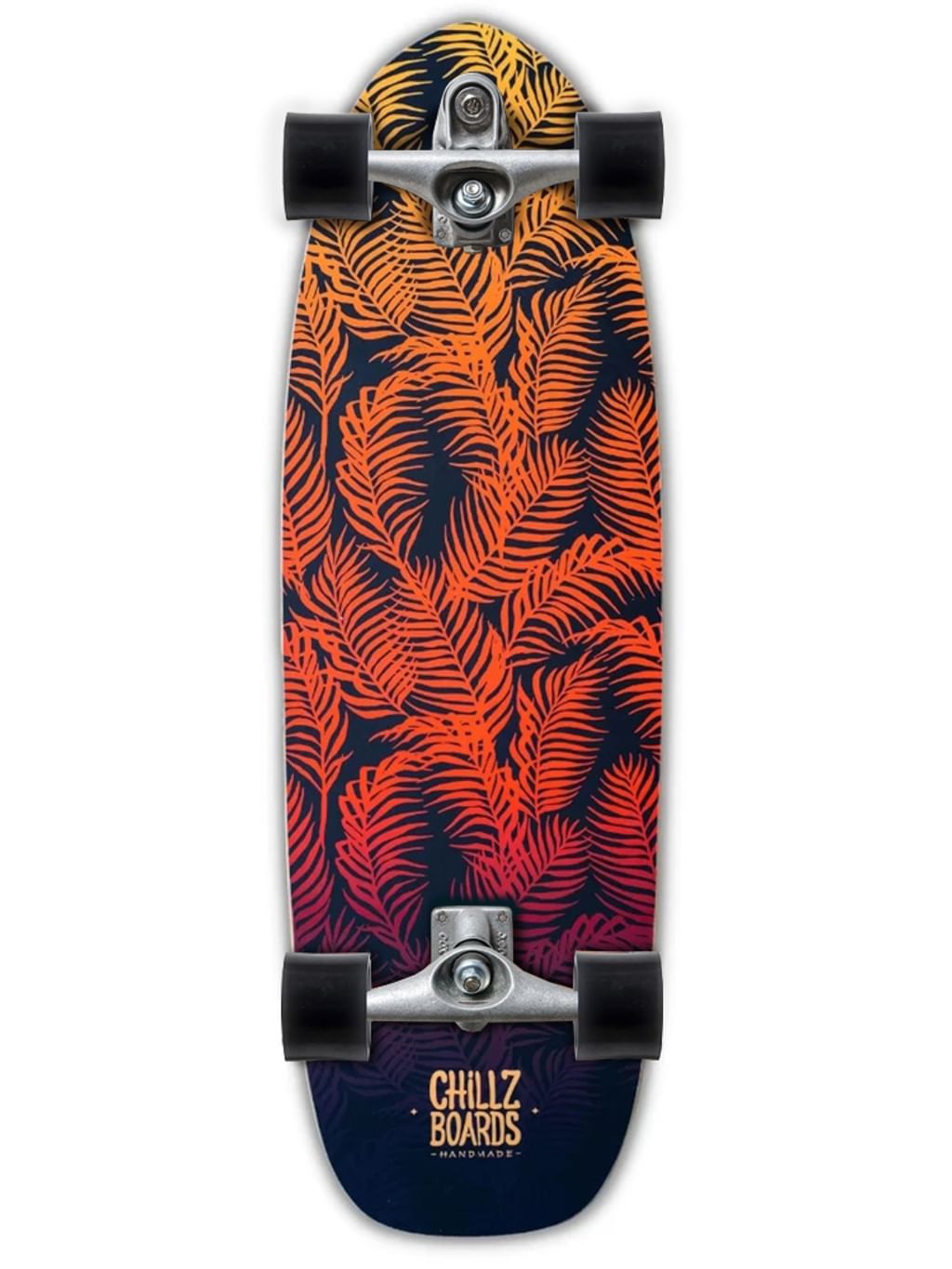 Chillz® Seaweed Red Surfskate - Cruiser 30,7" Bambus 