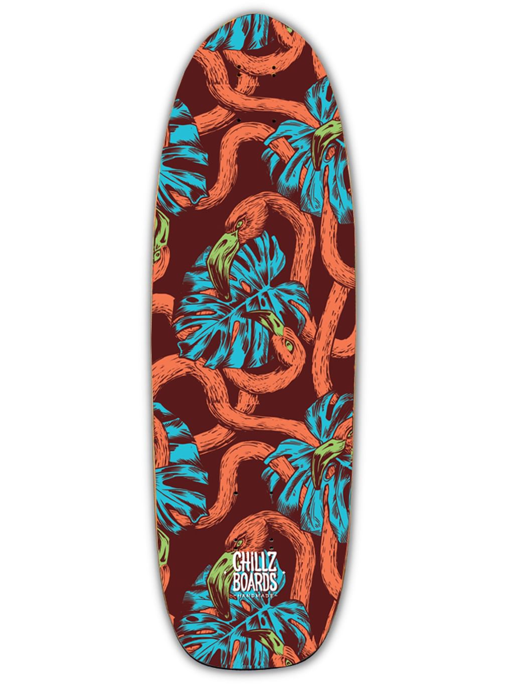 Chillz®  Pelican Parade Orange Surfskate - Cruiser 30,7"      