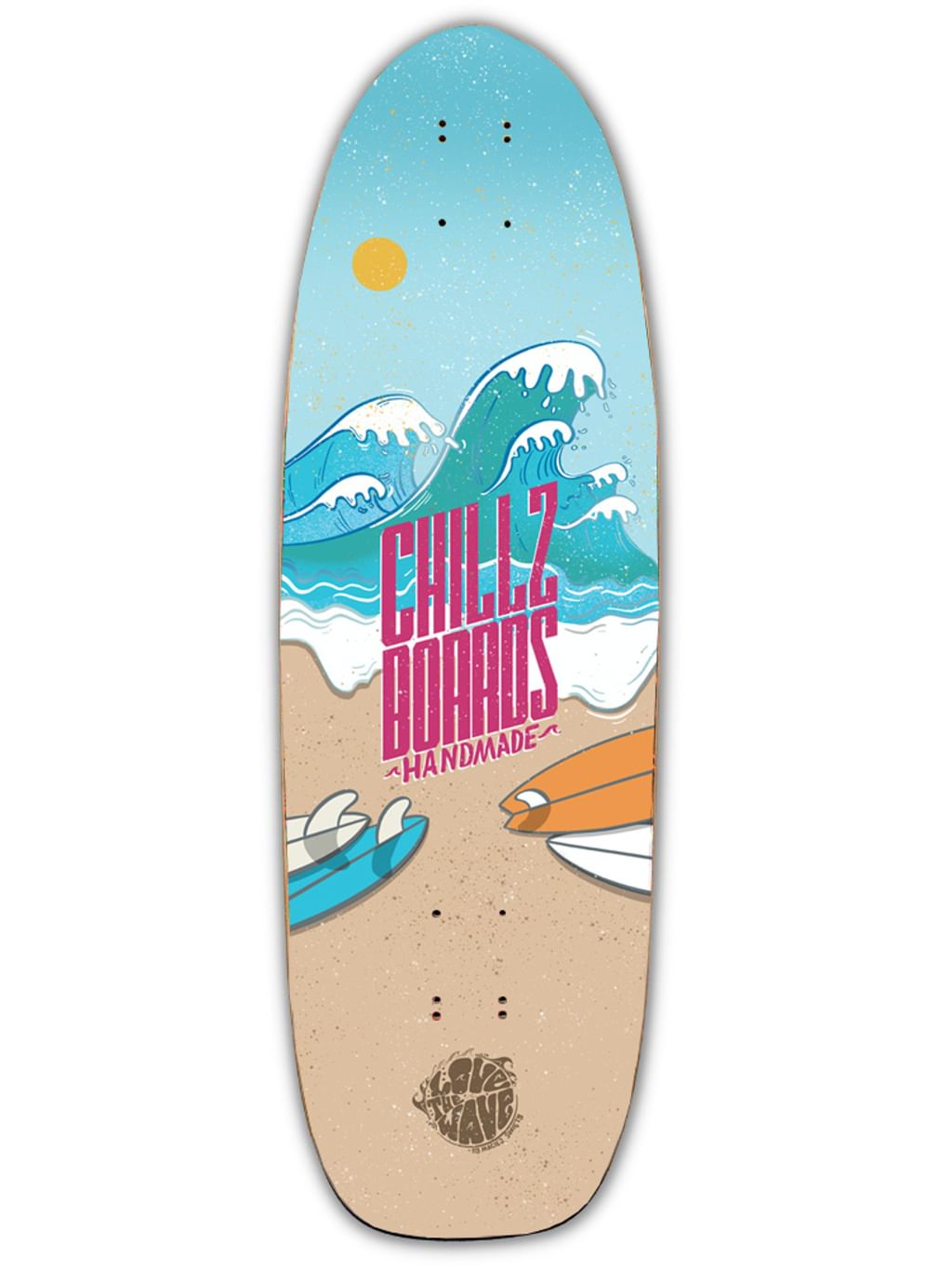 Chillz® Beach Lifestyle Surfskate by Maciej Święty - Cruiser 30,7"   