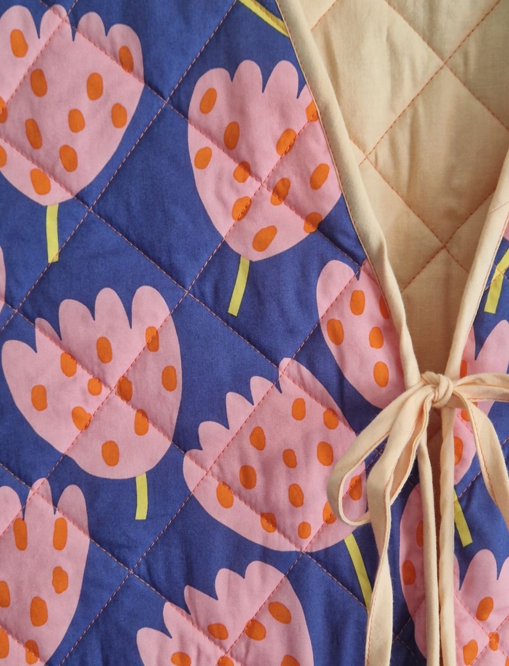 Pikowana kamizelka Tulips Blue