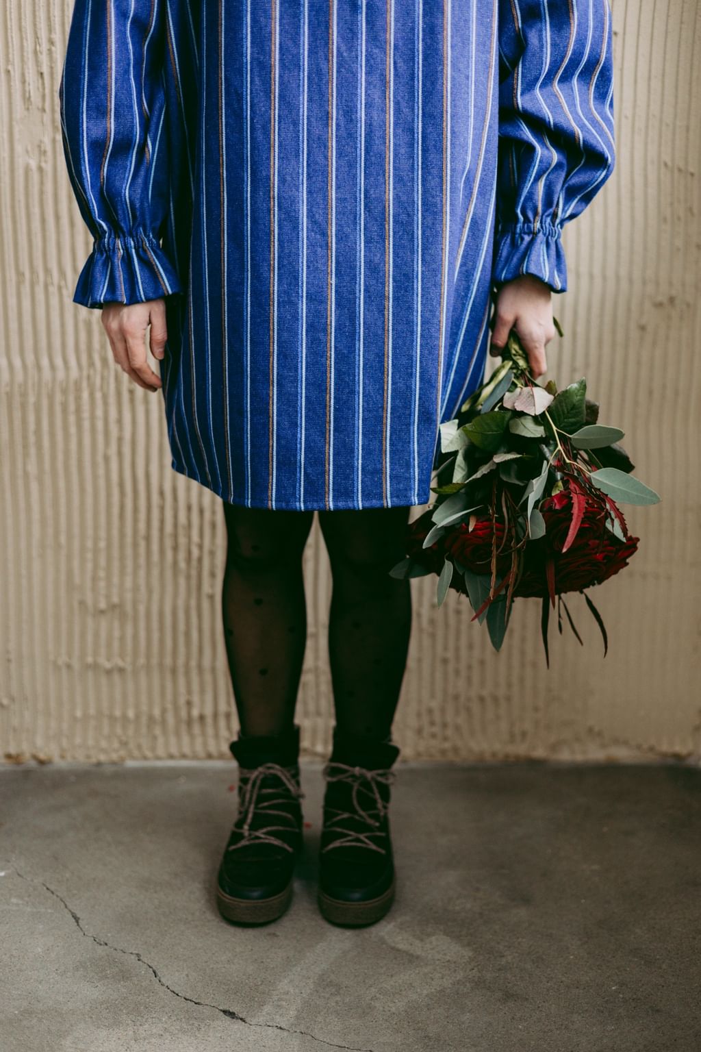 Sukienka Jeans Strips