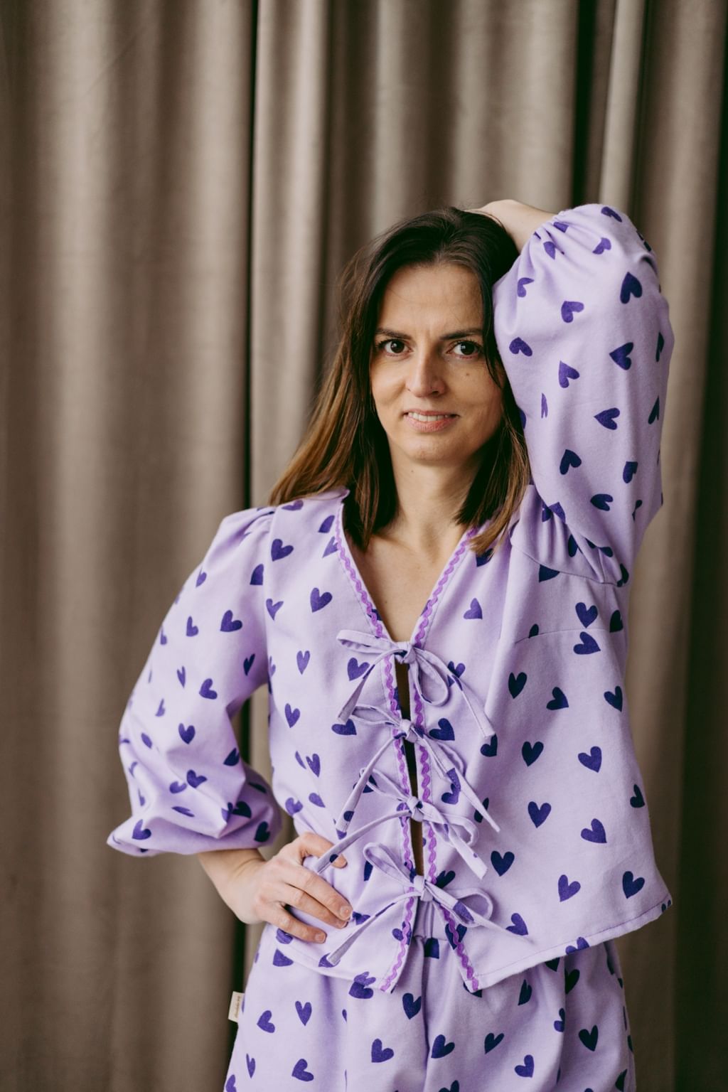 Bluzka Hearts Violeta