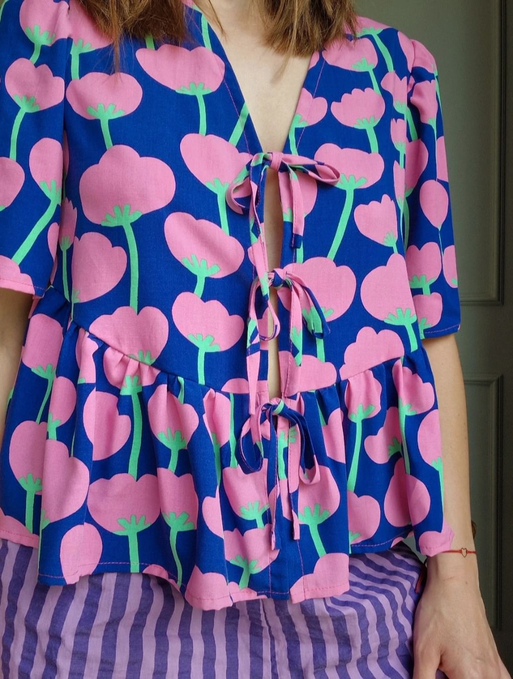 Bluzka wiązana Poppies