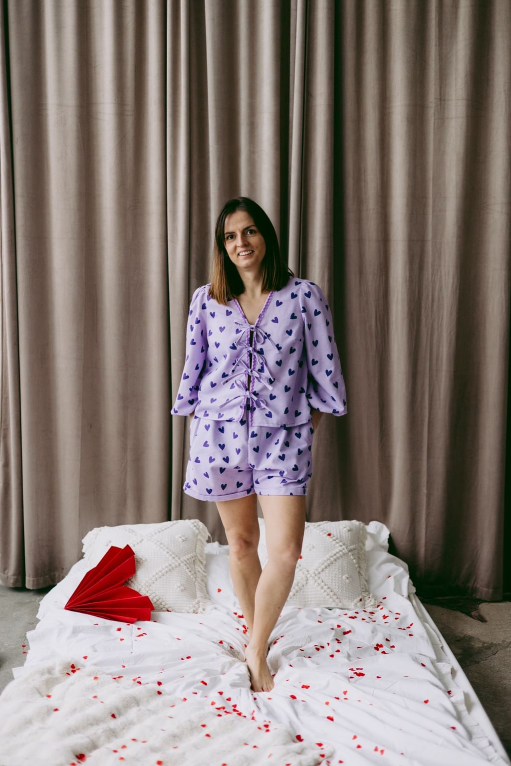 Szorty Hearts Violeta