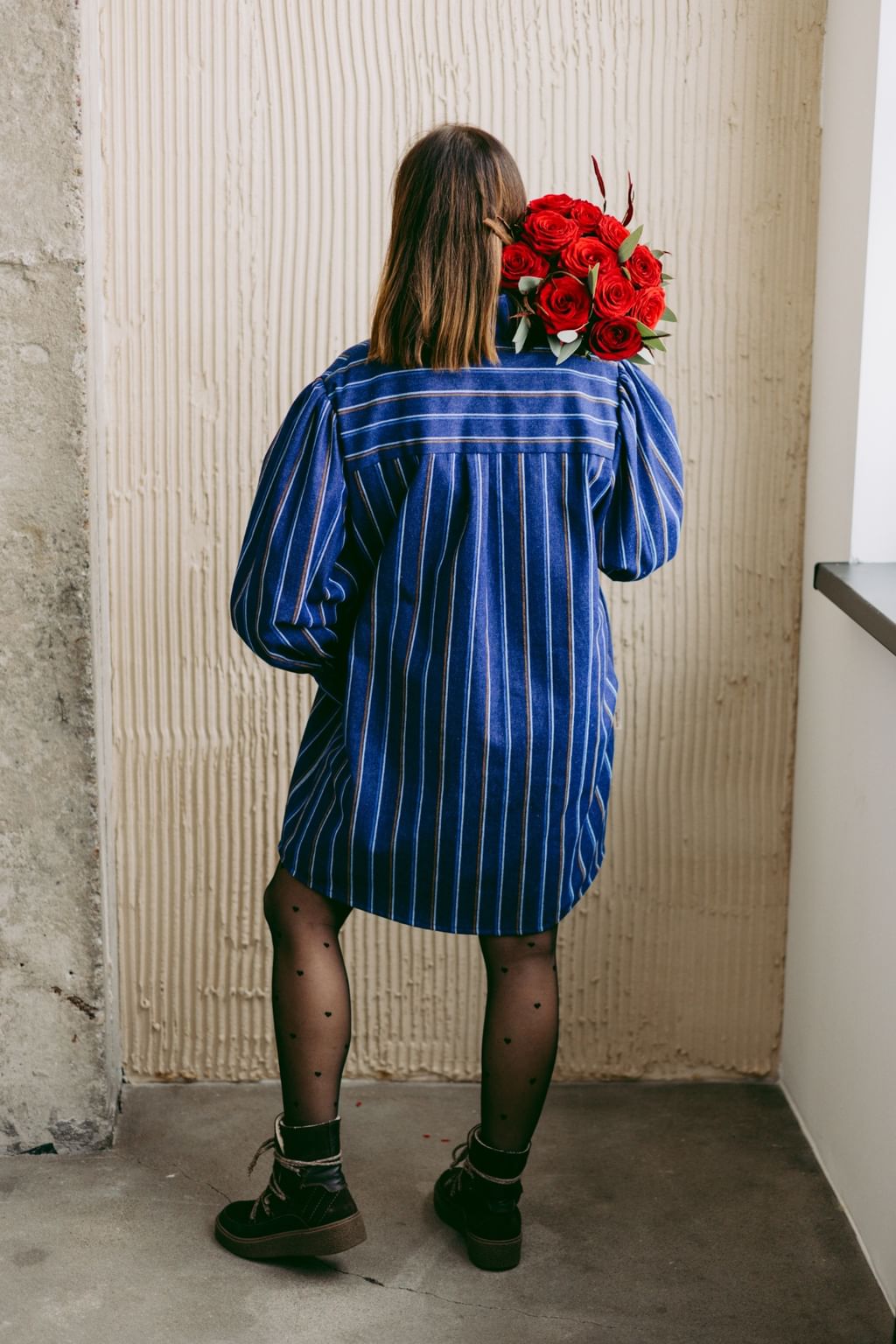 Sukienka Jeans Strips