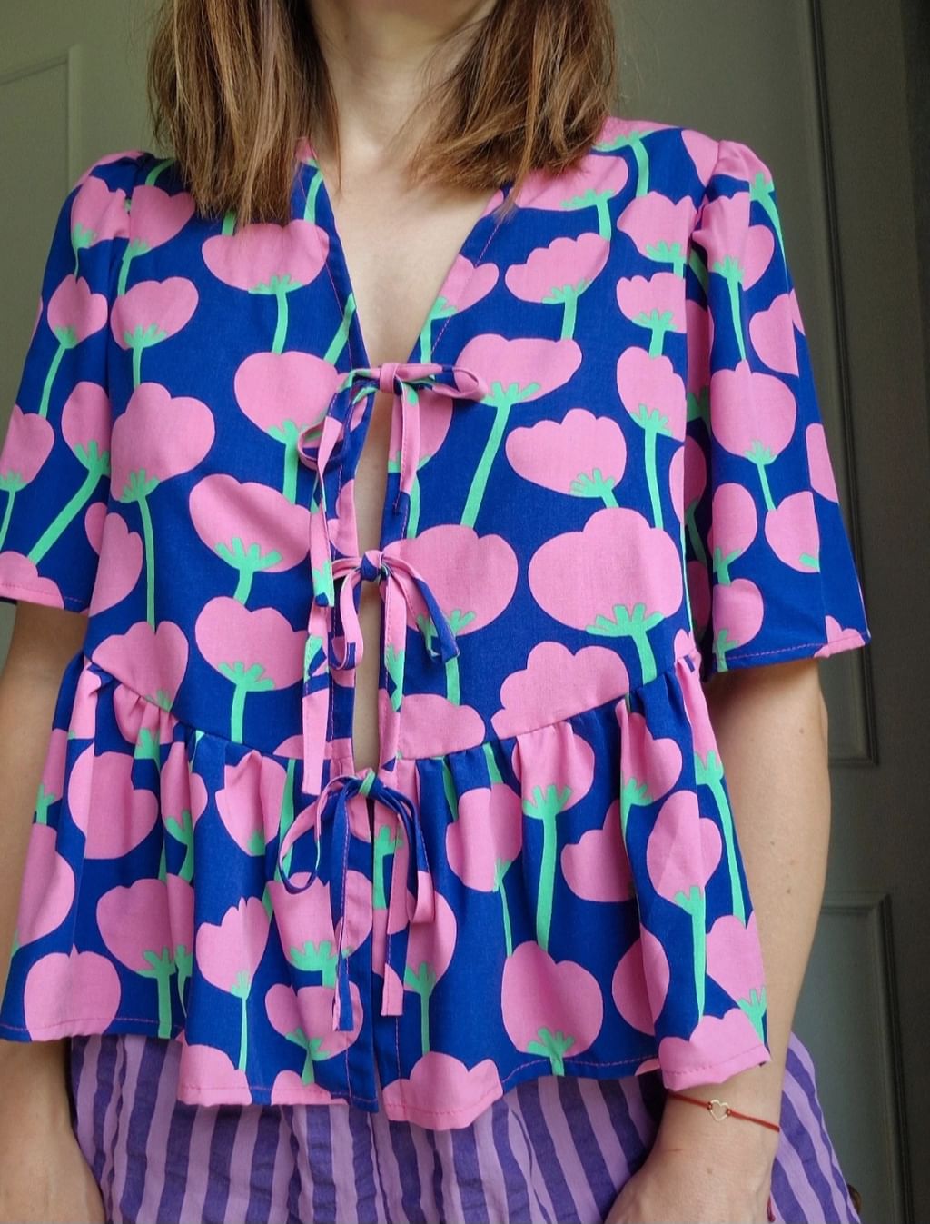 Bluzka wiązana Poppies